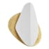 Corbett Lighting Oslo 2 Light 17" Tall Wall Sconce Vintage Gold Leaf / Gesso White