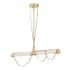 Corbett Lighting Lariat 48" Wide LED Linear Pendant Vintage Brass