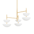 Corbett Lighting Evander 42" Wide Chandelier Vintage Gold Leaf / Gesso White