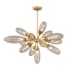 Corbett Lighting Cordoba 13 Light 40" Wide Sputnik Chandelier with Seedy Light Bronze Glass Shades Vintage Brass