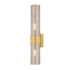 Corbett Lighting Granada 2 Light 22" Tall Wall Sconce with Glass Shades Vintage Polished Brass