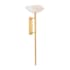 Corbett Lighting Coppa 38" Tall Wall Sconce with Matte Cloud Seedy Glass Shade Vintage Gold Leaf