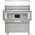 Coyote 36 Inch Wide Pellet Free Standing Grill with 3 Burners and Touch Controls Stainless Steel