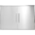 Coyote 36 Inch Double Access Door with Beveled Trim Stainless Steel