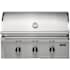 Coyote C Series 45,000 BTU 34 Inch Wide Liquid Propane Built-In Grill with Knob Controls and Integrated Wind Guard Stainless Steel