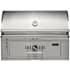 Coyote 36 Inch Wide Charcoal Built-In Grill with Knob Controls and Adjustable Dampers Stainless Steel