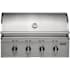 Coyote CL Series 80,000 BTU 36 Inch Wide Liquid Propane Built-In Grill with Knob Controls and Heat Dividers Stainless Steel