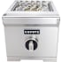 Coyote 12 Inch Wide Natural Gas Built-In Single Side Burner for BBQ Grill with Lid Stainless Steel