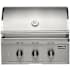Coyote SL Series 20,000 BTU 30 Inch Wide Liquid Propane Built-In Grill with Knob Controls and Integrated Wind Guard Stainless Steel