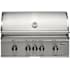Coyote SL Series 90,000 BTU 36 Inch Wide Liquid Propane Built-In Grill with Knob Controls and Integrated Wind Guard Stainless Steel