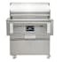 Coyote 36 Inch Wide Pellet Free Standing Grill with 3 Burners and Touch Controls Stainless