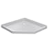 CRAFT + MAIN 42" x 42" Neo Angle Shower Base with Center Drain White