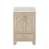 CRAFT + MAIN Ashlow 24" Free Standing Single Basin Vanity Set with Engineered Stone Vanity Top Natural Oak