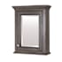CRAFT + MAIN Brantley 22" x 28" Single Door Framed Medicine Cabinet with Beveled Mirror Distressed Grey