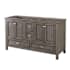CRAFT + MAIN Brantley 60" Double Free Standing Wood Vanity Cabinet Only - Less Vanity Top Distressed Grey