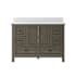 CRAFT + MAIN Brantley 48" Free Standing Single Basin Vanity Set with Cabinet and Quartz Vanity Top Distressed Grey