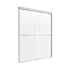CRAFT + MAIN Cove 70" High x 46" Wide Sliding Framed Shower Door with 1/4" Clear Glass Brushed Nickel