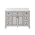 CRAFT + MAIN Ellery 49" Free Standing Single Basin Vanity Set with Cabinet and Snow White Quartz Vanity Top Vintage Grey