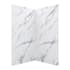 CRAFT + MAIN Jetcoat 42" x 42" X 78" Two Panel Corner Shower Wall Kit Carrara White