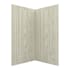CRAFT + MAIN Jetcoat 42" x 42" X 78" Two Panel Corner Shower Wall Kit Driftwood