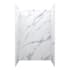 CRAFT + MAIN Jetcoat 48" x 34" X 78" Five Panel Alcove Shower Wall Kit Carrara White