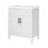 CRAFT + MAIN Kamryn 30" Free Standing Single Basin Vanity Set with Cabinet and Vitreous China Vanity Top White