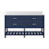 CRAFT + MAIN Lawson 60" Free Standing Double Basin Vanity Set with Cabinet and Quartz Vanity Top Aegean Blue