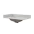 CRAFT + MAIN 37" Quartz Vanity Top with Backsplash and Sideplash Calacatta Bianco