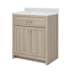 CRAFT + MAIN Reese 30" Free Standing Single Basin Vanity Set with Cabinet and Cultured Marble Vanity Top Light Oak