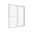 CRAFT + MAIN Tides 70" High x 44" Wide Sliding Framed Shower Door with 3/16" Clear Glass Silver