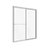 CRAFT + MAIN Tides 70" High x 48" Wide Sliding Framed Shower Door with 3/16" Clear Glass Brushed Nickel