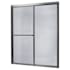 CRAFT + MAIN Tides 70" High x 60" Wide Sliding Framed Shower Door with 3/16" Rain Glass Brushed Nickel