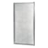 CRAFT + MAIN Tides 65" High x 31" Wide Hinged Framed Shower Door with 3/16" Obscure Glass Silver