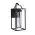 Craftmade Neo 28" Tall Outdoor Wall Sconce with Clear Glass Shade Midnight