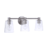 Craftmade Emilio 3 Light 24" Wide Vanity Light with Clear Glass Shades Brushed Polished Nickel
