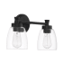 Craftmade Henning 2 Light 16" Wide Vanity Light Flat Black