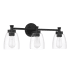 Craftmade Henning 3 Light 24" Wide Vanity Light Flat Black