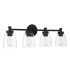 Craftmade Henning 4 Light 30" Wide Vanity Light Flat Black