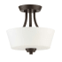 Craftmade Grace 2 Light 13" Wide Semi-Flush Drum Ceiling Fixture/ Chandelier Espresso
