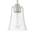 Craftmade Gwyneth 5" Wide Mini Pendant with Seedy Glass Shade Brushed Polished Nickel