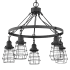 Craftmade Thatcher 5 Light 25" Wide Chandelier Flat Black