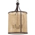 Craftmade Malaya 4 Light 16" Wide Cage Pendant Aged Bronze Brushed