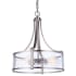 Craftmade Elliot 5 Light 17" Wide Pendant with Clear Glass Shade Brushed Polished Nickel