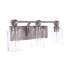 Craftmade Romero 3 Light 25" Wide Vanity Light with Clear Glass Shades Brushed Polished Nickel