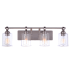 Craftmade Romero 4 Light 31" Wide Vanity Light with Clear Glass Shades Brushed Polished Nickel