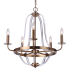 Craftmade Graclyn 5 Light 24" Wide Taper Candle Style Chandelier Satin Brass