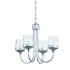 Craftmade Wrenn 4 Light 20" Wide Chandelier Chrome