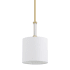 Craftmade Fortuna 8" Wide Suspension Mini Pendant Satin Brass