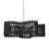 Craftmade Freeform 5 Light 36" Wide Abstract Chandelier Polished Nickel / Black