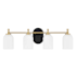 Flat Black / Satin Brass